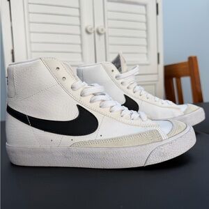 Nike Kids White High-Top Blazers